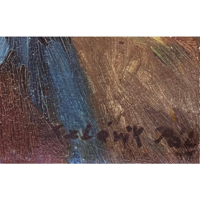 Hungarian Harvest Courtship 1920s by Pal Szlavik For Sale - Image 4 of 5