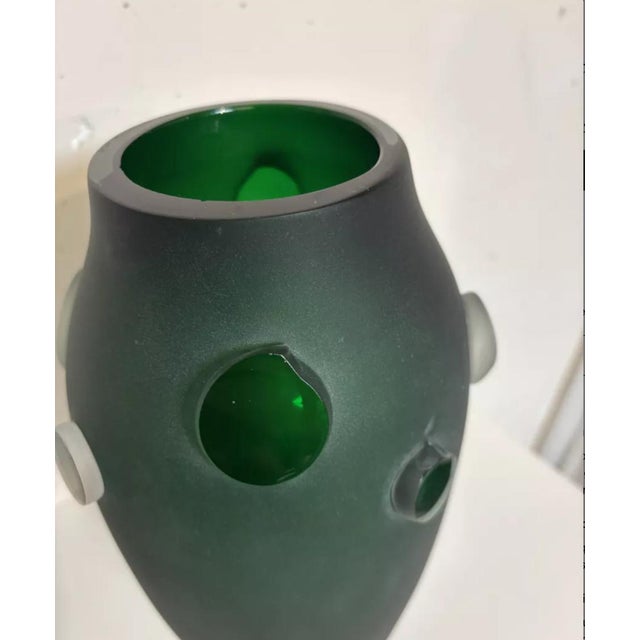 Sculptural Vase in Soufflé Glass by Fernando Agostinho, 1999 For Sale - Image 4 of 7