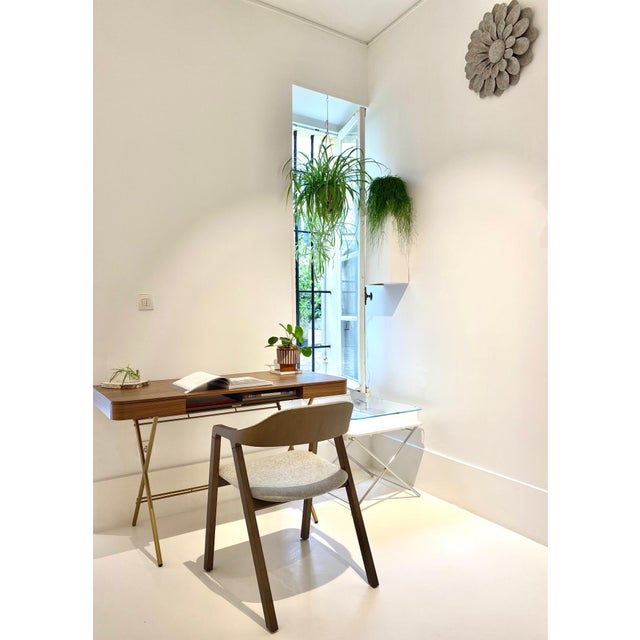 Cosimo Desk with Walnut Veneer Top by Marco Zanuso Jr. for Adentro, 2017 For Sale - Image 13 of 16
