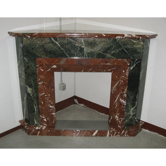 Antique Marble Corner Fireplace, 1920s-1930s For Sale - Image 16 of 16