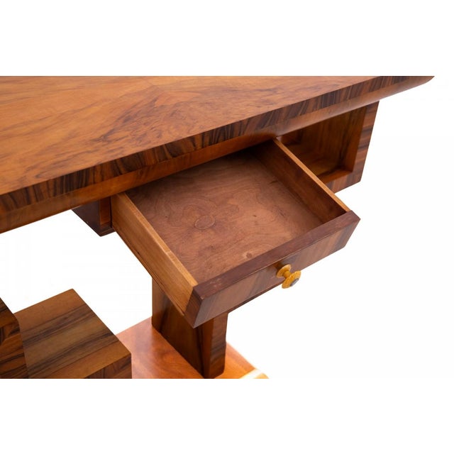 Vintage Art Deco Console Table with Geometric Design, 1950s For Sale - Image 6 of 13