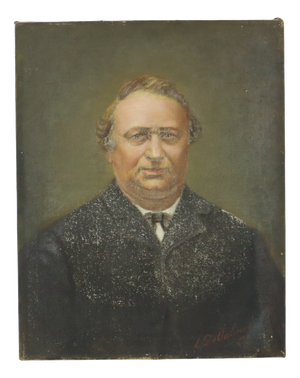 L. De Caluwé, Portrait of a Man, Early 20th Century, Painting on Canvas