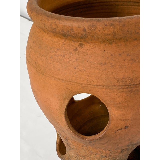English Strawberry Planter Pots of Terracotta - Two Available For Sale In Austin - Image 6 of 8