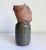 Folk Art Pottery Figurative Vase, Artist Signed For Sale - Image 4 of 9