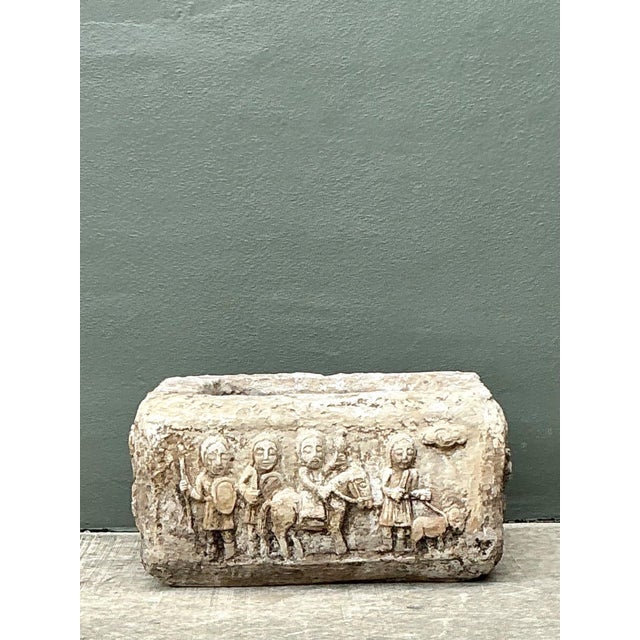Vintage Cement Over Fiberglass Figural Planter For Sale In West Palm - Image 6 of 17
