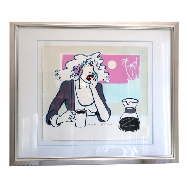 1990s Cup of Joe II" – Limited Edition Serigraph by r.j. Hohimer For Sale