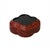 Chinese Handcrafted Vintage Chinese Red Lacquer Four Lobed Floral Accent Box For Sale - Image 3 of 10
