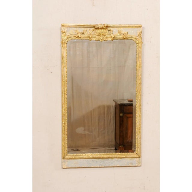 French Carved & Painted Mirror 19th Century For Sale - Image 10 of 11