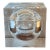 Vintage Italian Lucite Sphere in Cube Ice Bucket Attributed to Alessandro Albrizzi For Sale