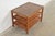 1950s Paul McCobb Irwin Collection Mahogany, Brass, and Cane Leather Top Three-Tier Side Table, 1950s For Sale - Image 5 of 11