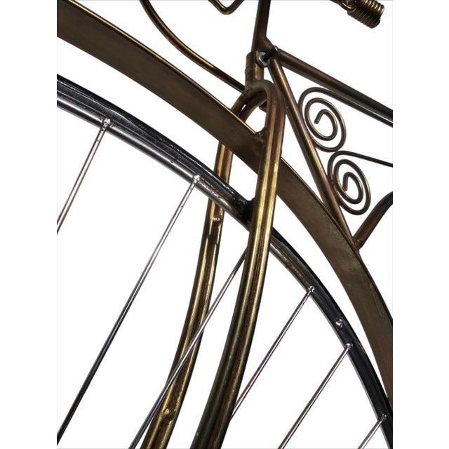 1986 Curtis Jere Signed and Dated Metal Bicycle Wall Sculpture For Sale - Image 13 of 18