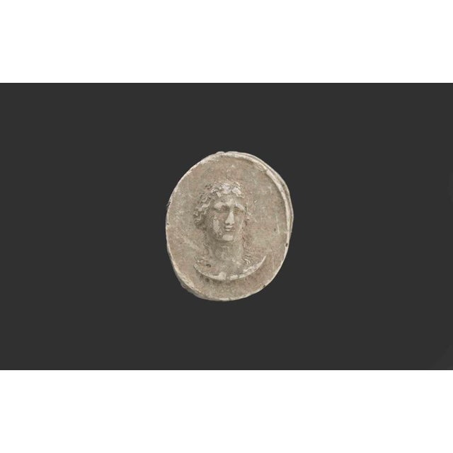 Ancient Neoclassical Cameo Intaglio in biscuit. Italy, 19th Century. Good condition.
