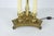 Vintage Brass Bouillotte Library Lamp With Green Pleated Shade For Sale - Image 9 of 13