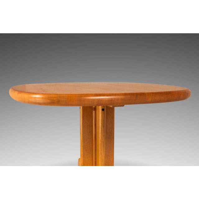 Mid-Century Danish Modern Petite Pedestal Coffee Table in White Oak by Dyrlund, Denmark, C. 1960s For Sale - Image 9 of 18