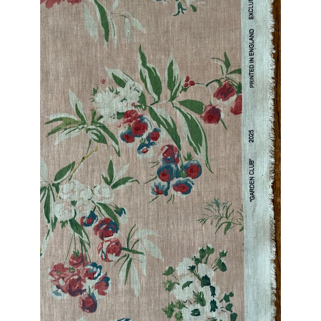 Thibaut Anna French Garden Club Blush Fabric 2 1/2 Yards For Sale - Image 4 of 6
