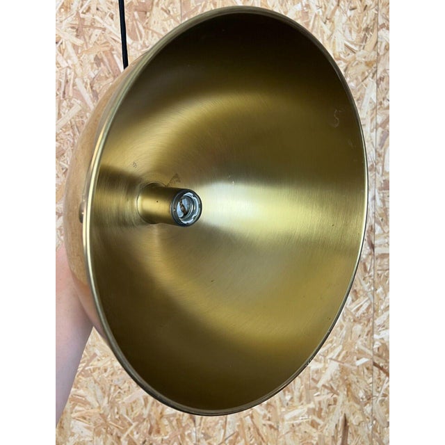 Mid-Century Brass Double Counterbalance Pendant Lamp by Florian Schulz For Sale - Image 4 of 14