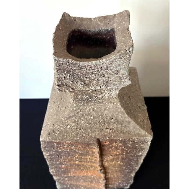 Ceramic Large Contemporary Japanese Shigaraki Vessel Kohyama Yasuhisa For Sale - Image 7 of 12