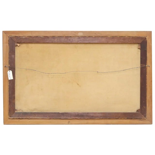 Antique Grand Tour, After Schussele of King Solomon and the Iron Worker, Framed Oil Painting For Sale In Austin - Image 6 of 7