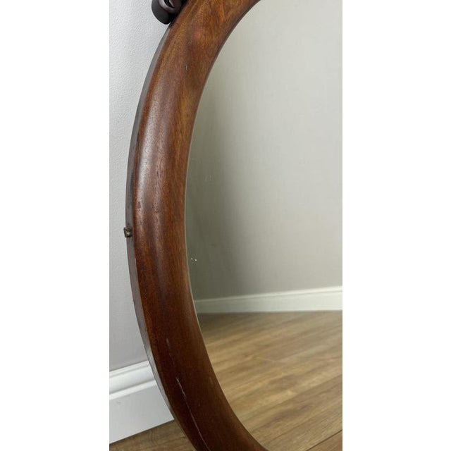 Antique French Walnut Ornate Wall Mirror For Sale - Image 5 of 10