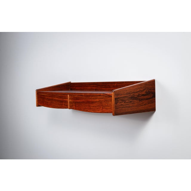 Wood Wall Console with Two Drawers, 1960s For Sale - Image 7 of 15
