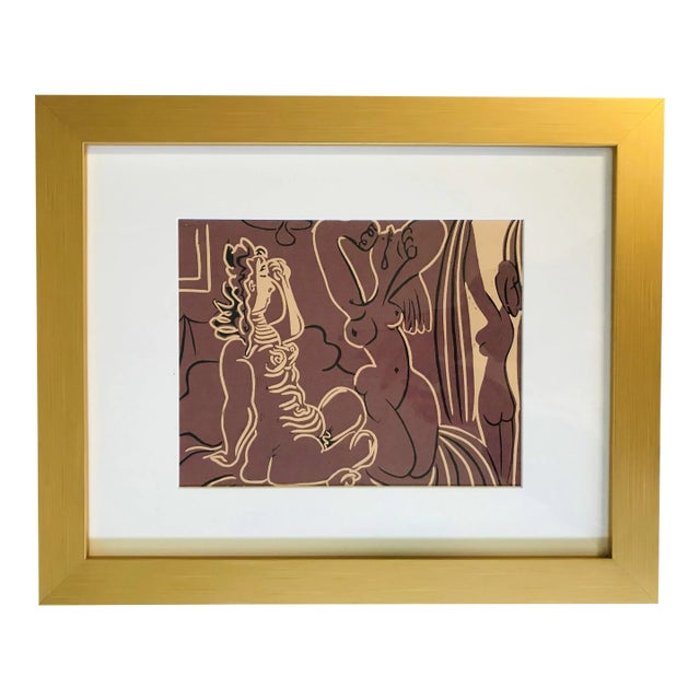 1970s Picasso Linocut Three Women XXe Siecle 1978 Framed For Sale