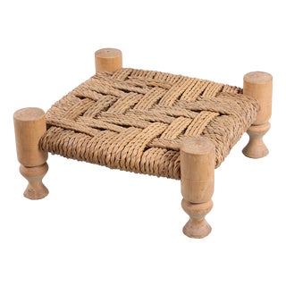 Small Rope Ottoman, 1970s For Sale