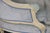 French French Louis XVI Style Creme & Blue Accent Paint Decorated Chaise Lounge For Sale - Image 3 of 14