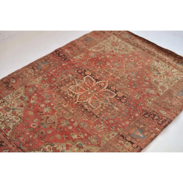 1930s Persian Ferahan Sarouk Lamb Wool Rug, 3.6 x 4.11 For Sale In Milwaukee - Image 6 of 11