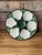 Antique 1920s French Longchamp Majolica Green and White Oyster Plate For Sale - Image 15 of 15
