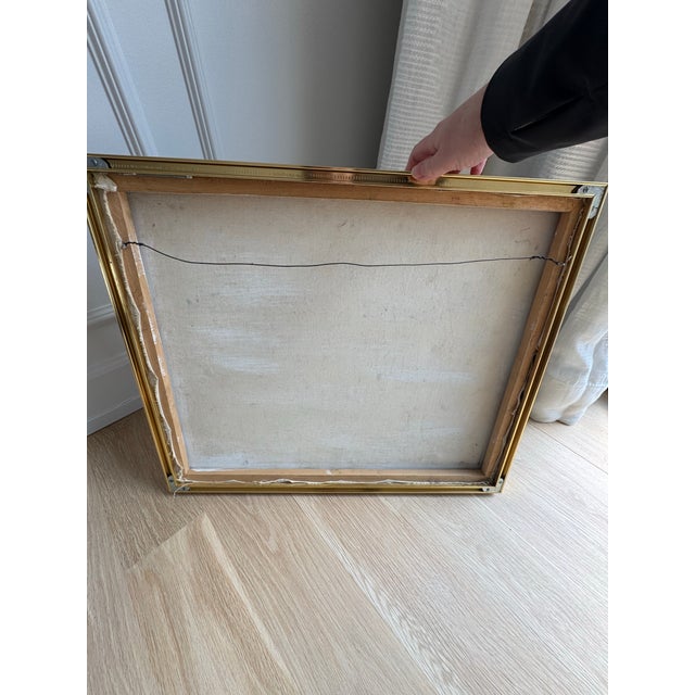 Signed 1986 Henri Filsaimond Haitian Jungle Painting – Lion, Zebra & Giraffe Naïve Folk Art, Framed For Sale - Image 4 of 7