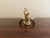 Metal Vintage Equestrian Cast Brass Horse Head Horseshoe Door Knocker For Sale - Image 7 of 11