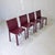 Metal Cab 412 Chairs in Burgundy Leather by Mario Bellini for Cassina, 1970s, Set of 4 For Sale - Image 7 of 14