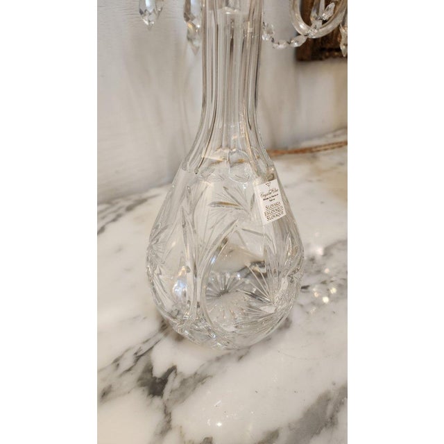 Transparent Early 20th Century Slovakia Waterford Crystal Decanter For Sale - Image 8 of 8