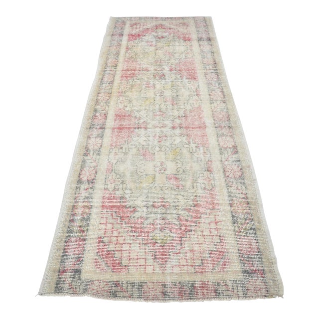 Turkish Vintage Hallway Runner For Sale
