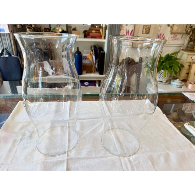 Vintage Ivy Metal Tole Hurricane Candle Holders Pair For Sale - Image 11 of 14