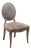 Contemporary Modern Restoration Hardware Fabric Upholstered Wooden Accent Chair For Sale