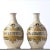 A rare pair of tin-glazed (lead glaze with a bit of tin oxide added) earthenware pharmacy jars from Italy hand-painted....