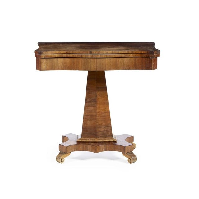 Game Table in Oleic Wood, 19th Century For Sale - Image 6 of 6