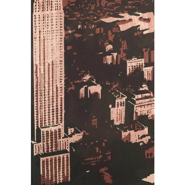 1970s Framed Silkscreen of New York For Sale - Image 5 of 12