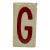 Mid Century Enamel Letter G For Sale