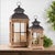 Modern Rustic Wood and Metal Lantern (Set of 2) For Sale - Image 3 of 3