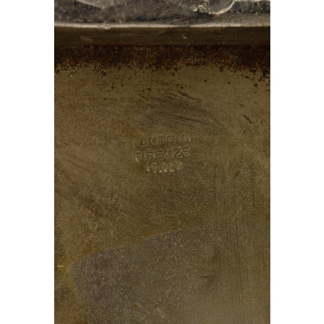 Marcello Fantoni Marcello Fantoni Sculptural Brutalist Torch Cut Brass Table Lamp For Sale - Image 4 of 7