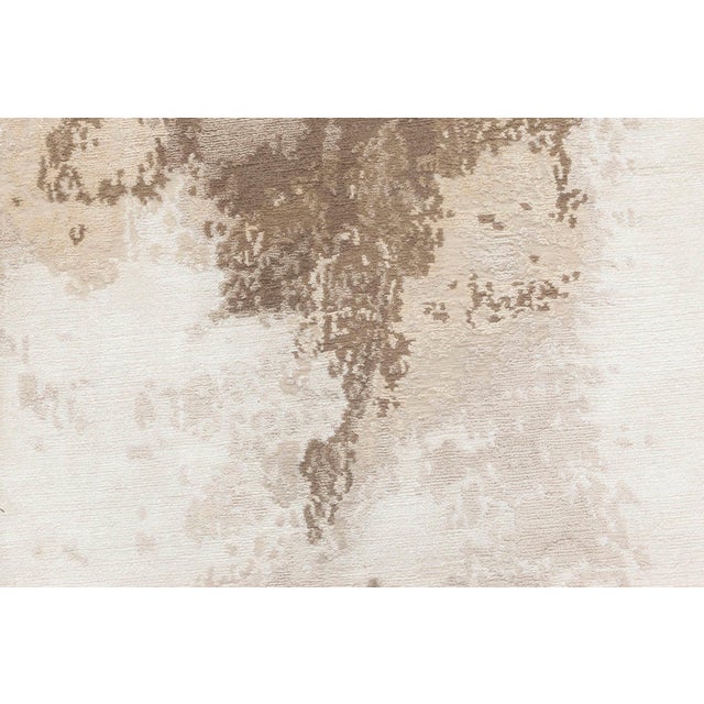 This impressive contemporary rug is not merely a utilitarian object. It is a masterpiece of weaving art which imitates...