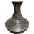 Bronze bud vase from Danish designer and sculptor Just Andersen. Wide body with flared neck and an embossed Art Deco...