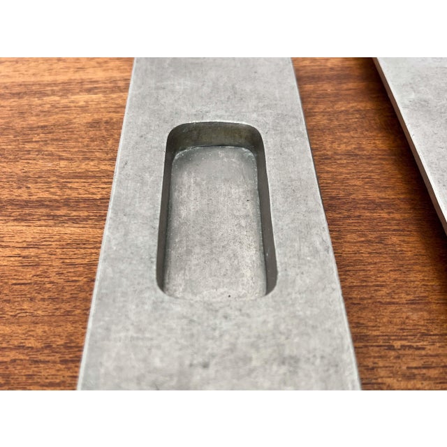 Minimalist Sliding Door Mounting Handles, Germany, 1920s, Set of 2 For Sale - Image 4 of 12