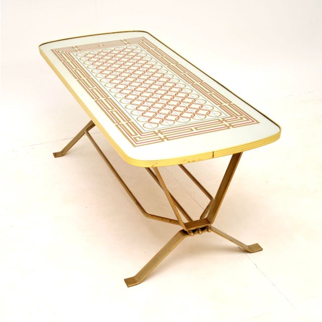 Coffee Table with Mirror Top, 1970s For Sale - Image 4 of 10