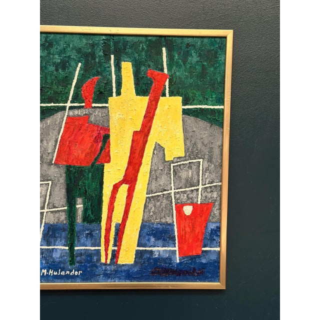 M. Hulander, Abstract Composition, 1960s, Oil on Canvas, Framed For Sale - Image 4 of 18