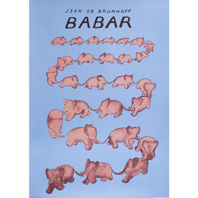 Date: 2017 Size: 16.5 x 24 inches Artist: Brunhoff, Jean de (after) About The Poster: Babar the Elephant is a fictional...