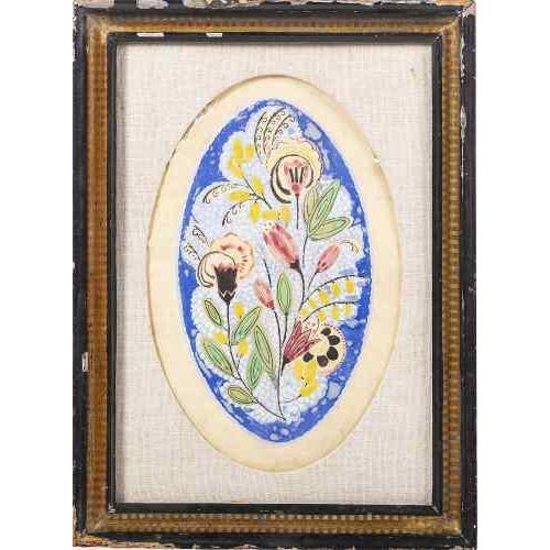 Mixed media on paper, signed. Dimensions: 31 x 18 cm.