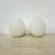 White Vintage Egg Shaped Table Lamps in Opaline Glass, 1970s, Set of 2 For Sale - Image 8 of 12